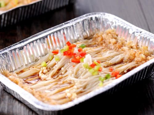 马龙锡纸烤金针菇